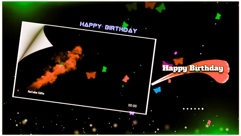 Happy Birthday Visualizer Template Download for Avee Player