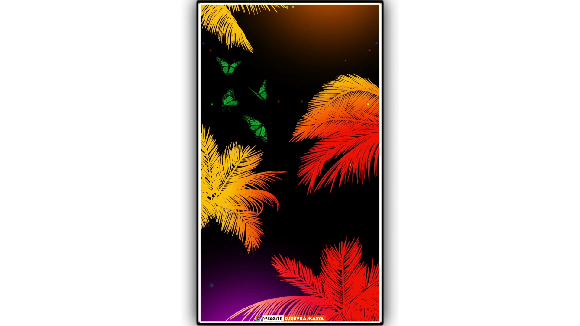 ColorFull Tree Leaf Effect Avee Player Template Download Free