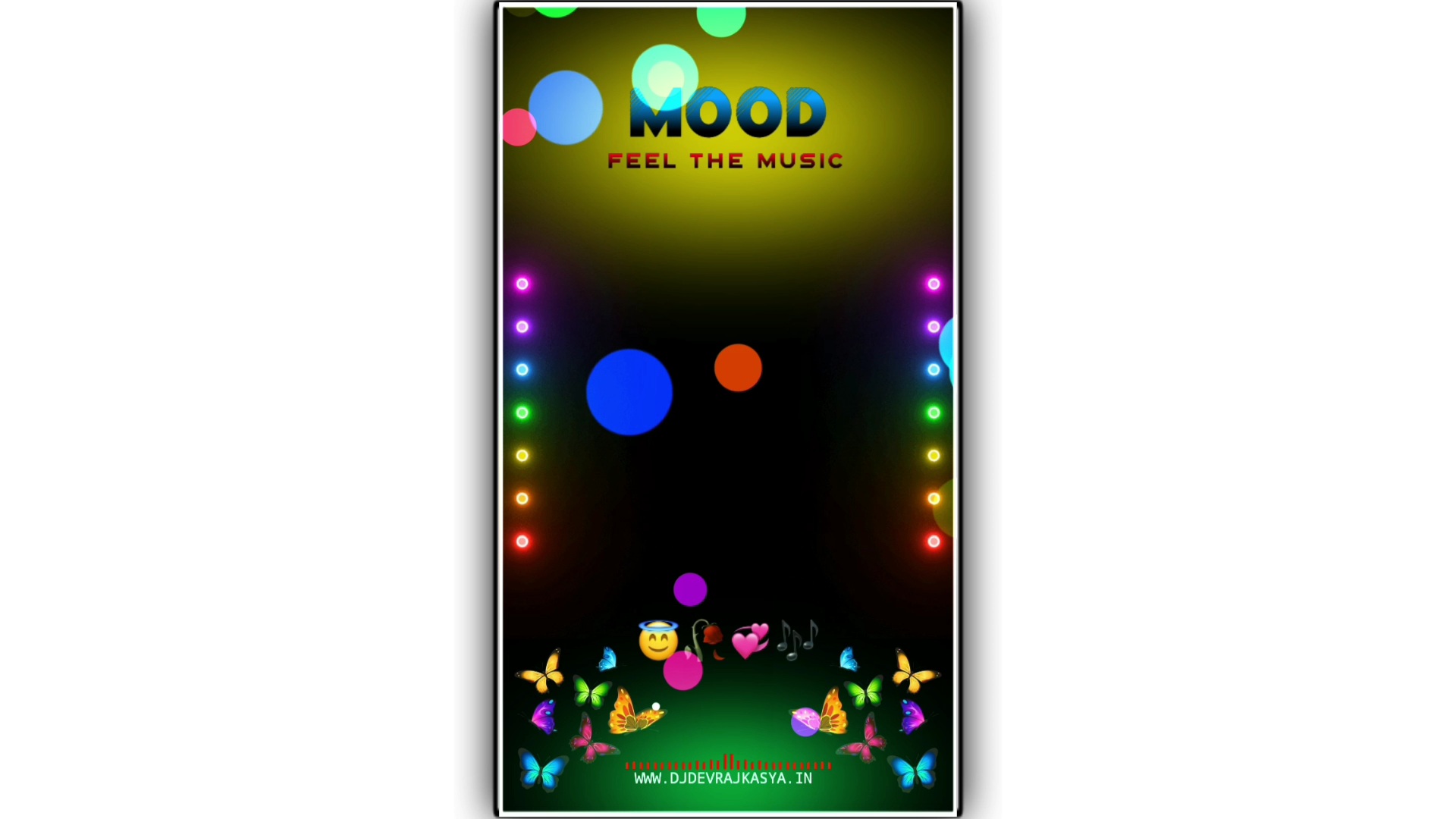 Mood Feel The Music Lighting Effect Avee Player Full Screen Template