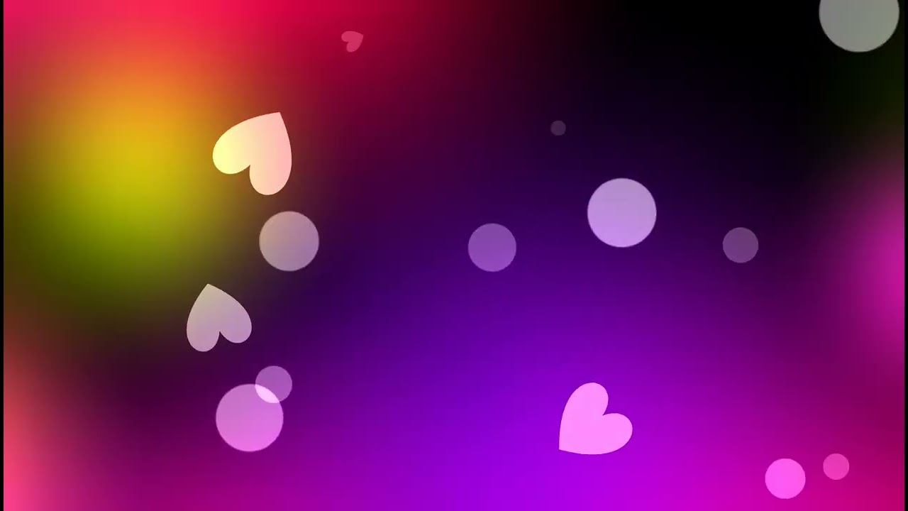 Color heart particles kinemaster background video star light effects video