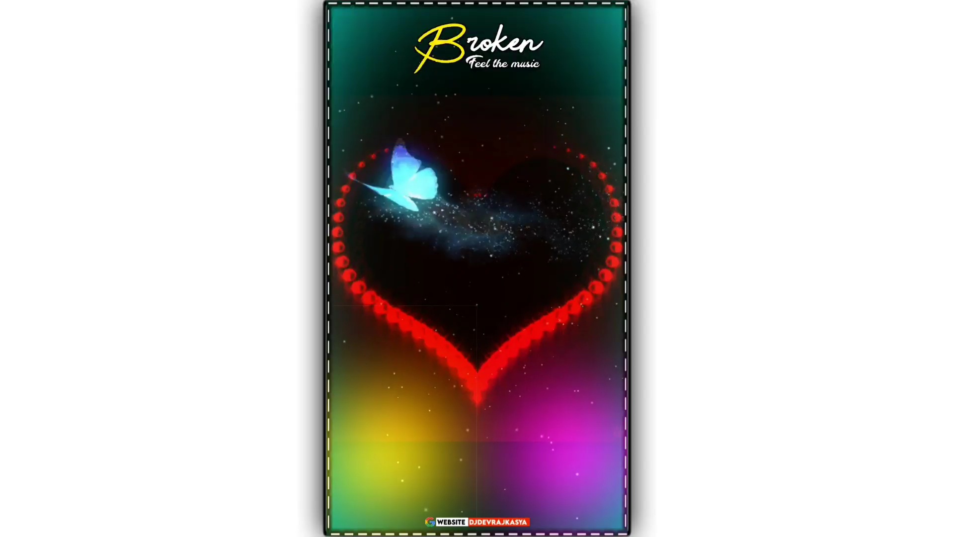 Heart Effect Lighting Avee Player Template Download
