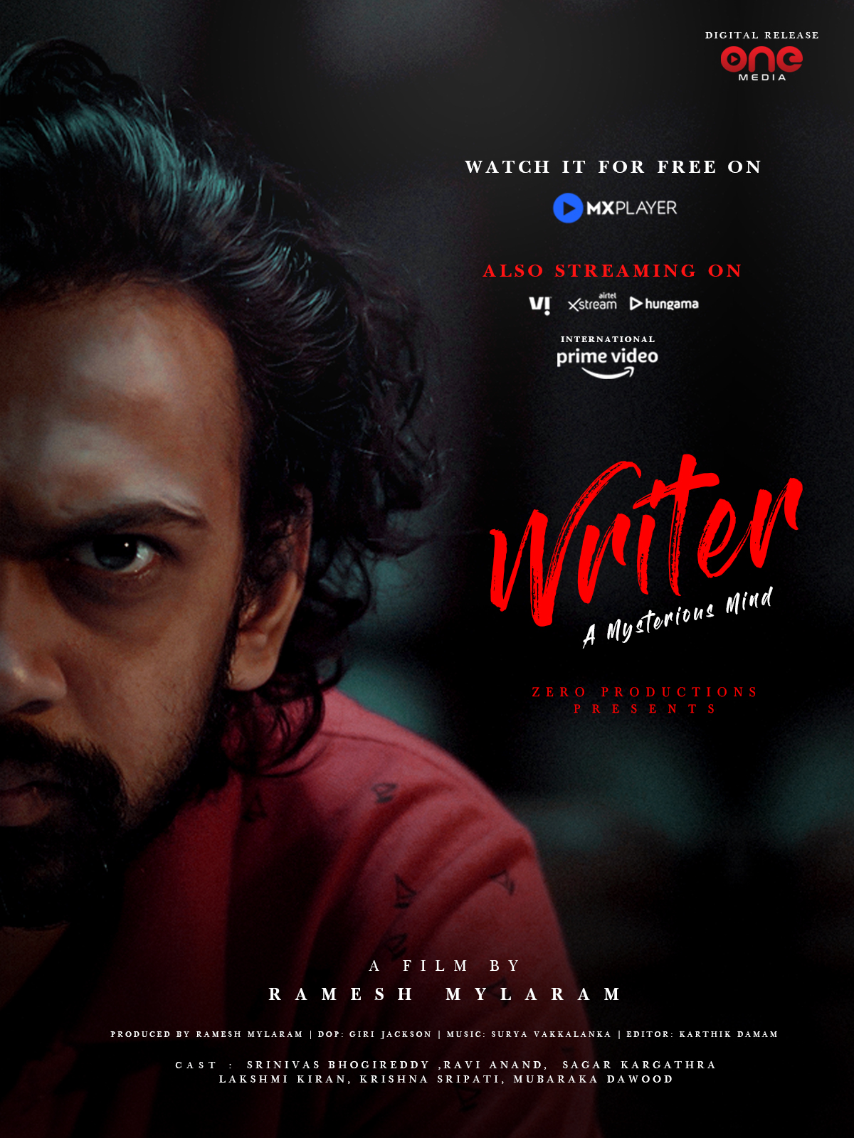 Writer – A Mysterious Mind (2021) Hindi Dubbad 720p HDRip 800MB Download