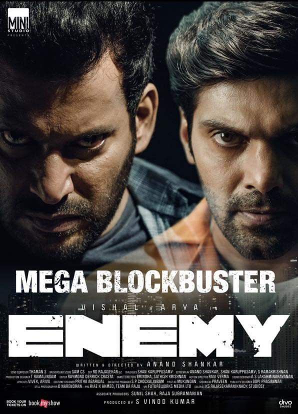 Enemy (2021) Tamil 720p HEVC HDRip x265 AAC ESubs Full Tamil Movie [700MB]