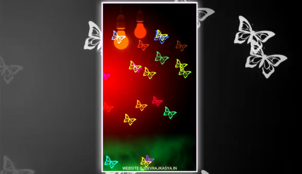 Butterfly Color Effect Full Screen Avee Player Visualizer Template Download 2022