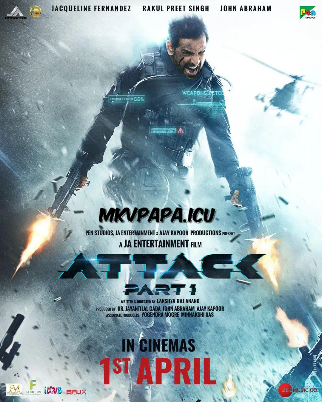 Attack Part 1 (2022) Hindi Full Movie 720p WEB-DL H264 1.2GB Download