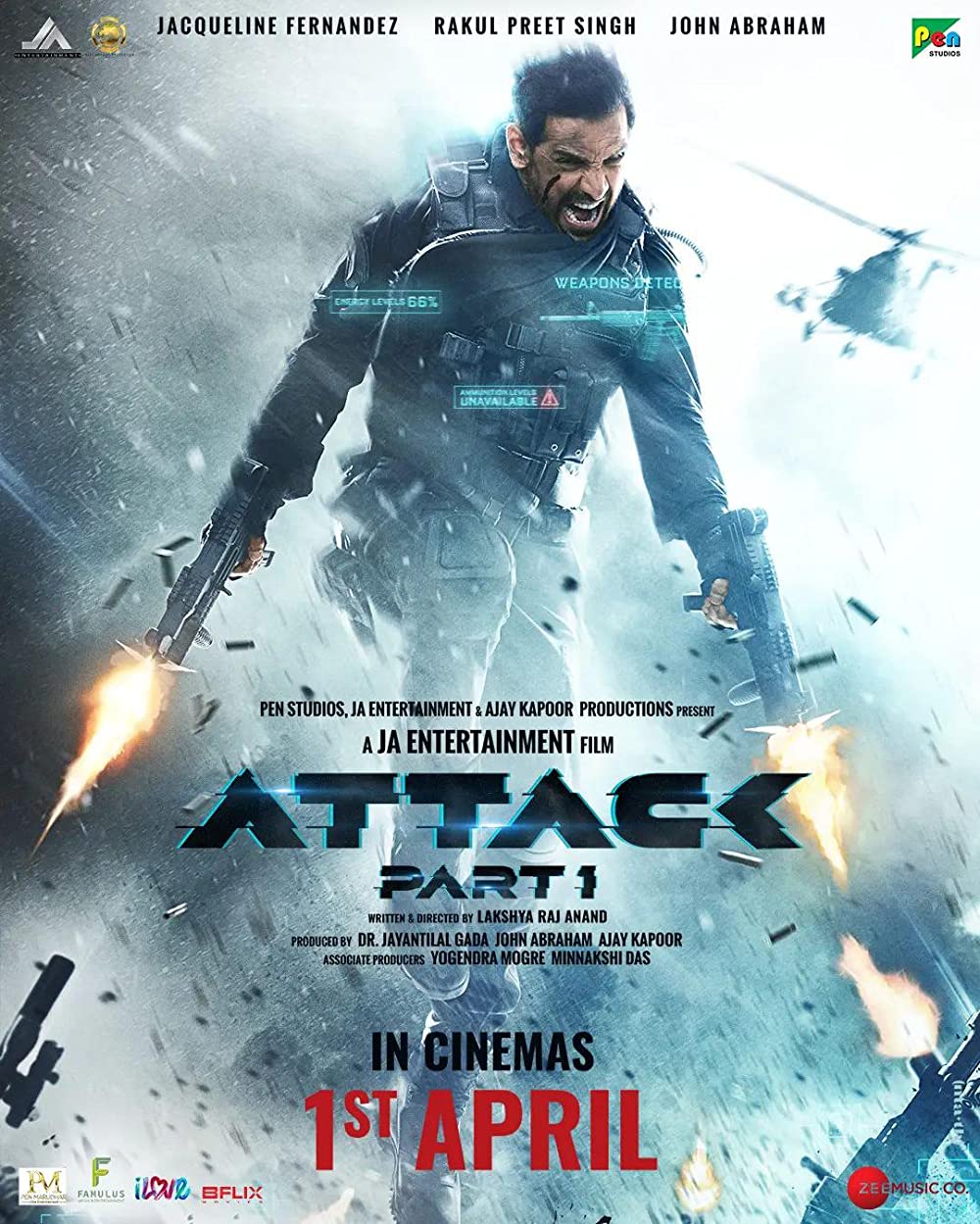 Attack Part 1 (2022) Hindi Full Movie 480p ZEE5 HDRip x264 ESub 370MB Download
