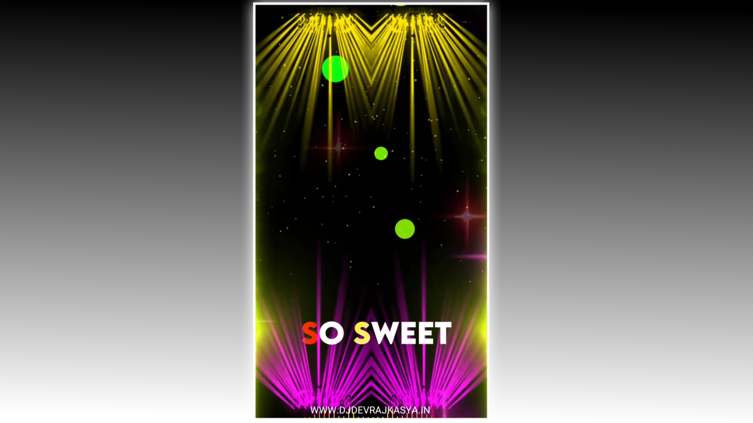 So Sweet Lighting Effect Full Screen Avee Player Template Download 2023