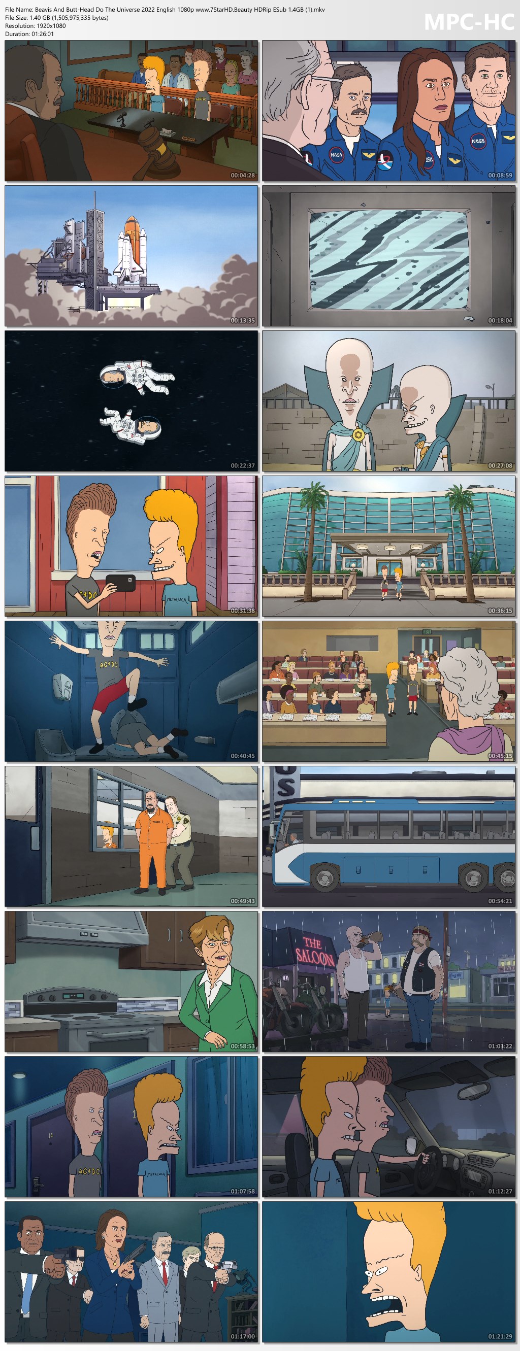 Beavis And Butt Head Do The Universe 2022 English 300MB HDRip 480p ESub Download