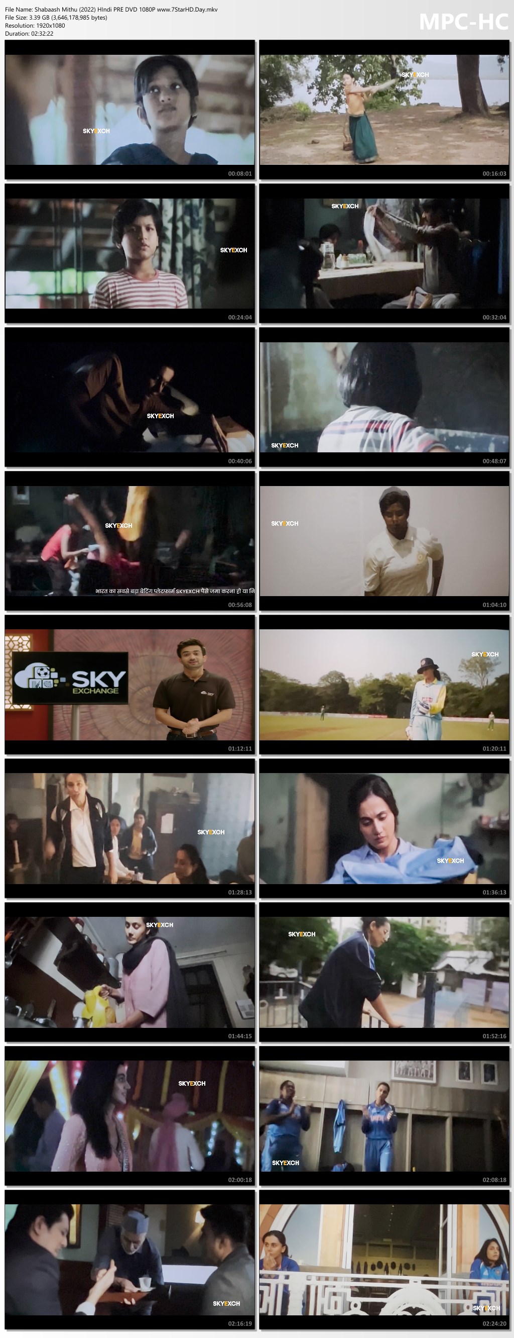 Shabaash Mithu 2022 Hindi Movie 400MB Pre-DVDRip 480p Download