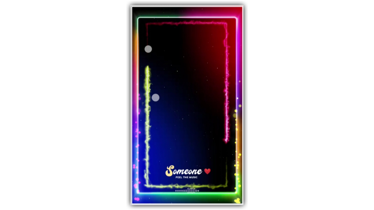 Someone Neon light Effect Full Screen Template Background Video Download Free