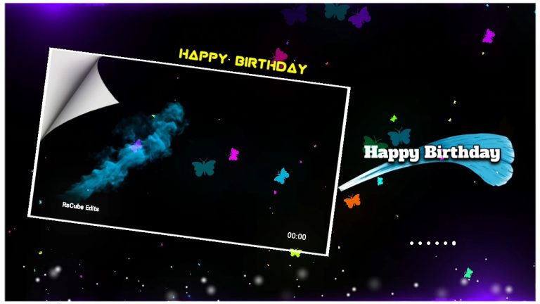 Happy Birthday Status Vector Page Kinemaster Template Download