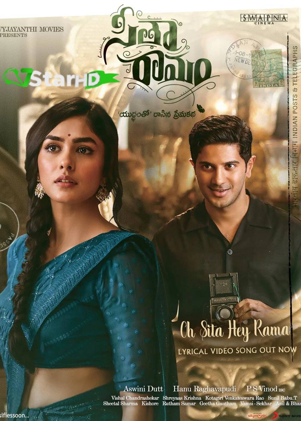Sita Ramam (2022) Original Hindi Dubbed 720p Pre-DVDRip 1.3GB Download