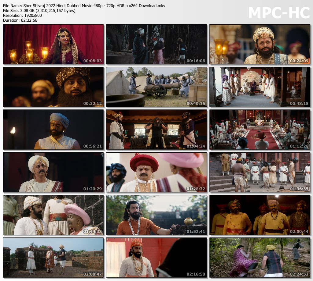 Sher Shivraj 2022 Hindi Dubbed Movie 480p 720p HDRip x264 Download.mkv thumbs